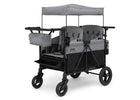 Grey Shadow (2363) 7-Jeep Wrangler Deluxe 4 Seater Stroller Wagon with Cooler Bag