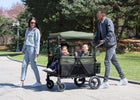 Black and Green (2378) 8-Jeep Wrangler Deluxe 4 Seater Stroller Wagon with Cooler Bag