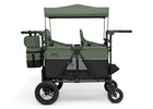 Black and Green (2378) 9-Jeep Wrangler Deluxe 4 Seater Stroller Wagon with Cooler Bag