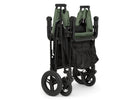 Black and Green (2378) 12-Jeep Wrangler Deluxe 4 Seater Stroller Wagon with Cooler Bag
