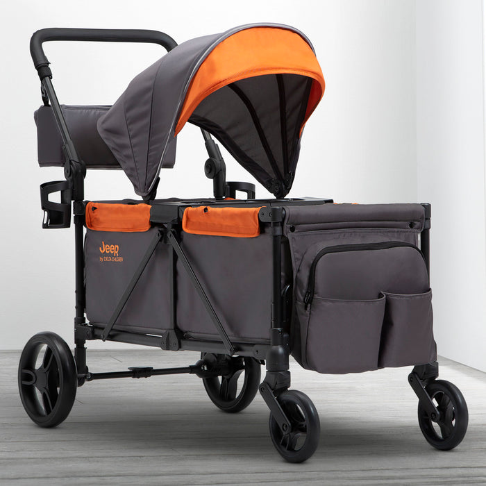Grey with Bonfire Orange (2377) 0-Jeep Sport All-Terrain Stroller Wagon