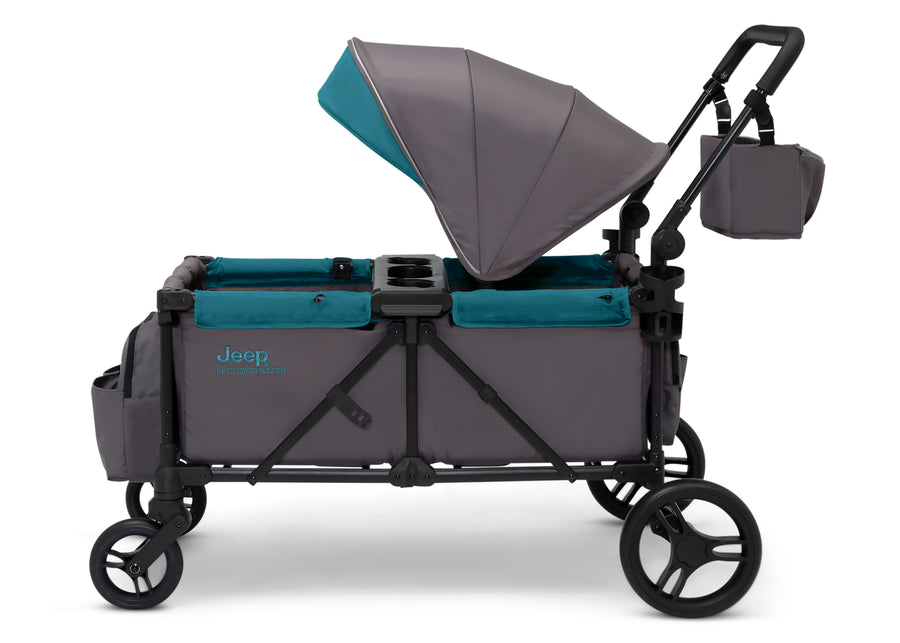  Grey with Blue Moon (2379) 8-Jeep Sport All-Terrain Stroller Wagon