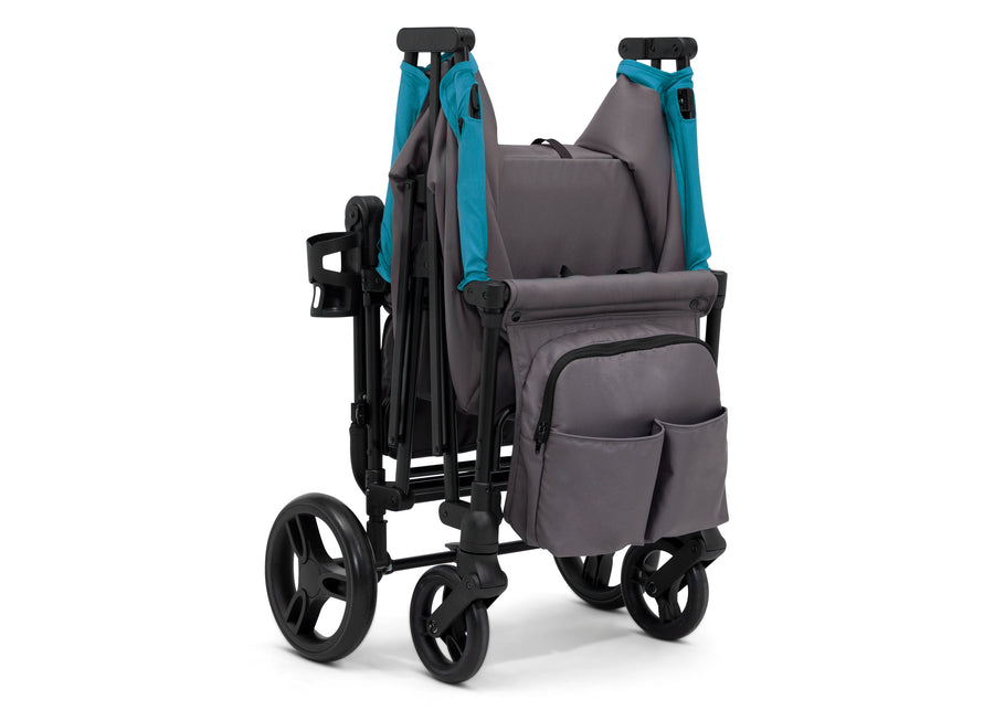 Grey with Blue Moon (2379) 10-Jeep Sport All-Terrain Stroller Wagon