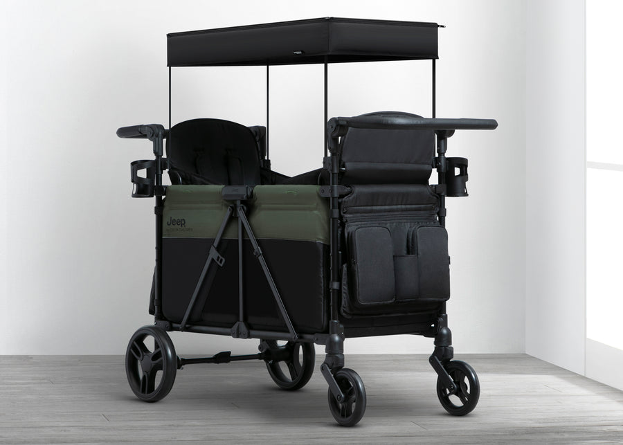 Black/Green (2378) 8-Jeep Aries Stroller Wagon