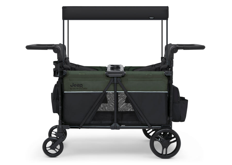 Black and Green (2378) 2-Jeep Aries Stroller Wagon