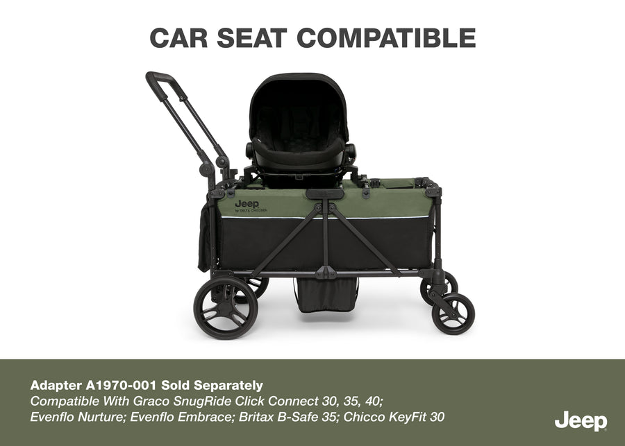 Black/Green (2378) 9-TurboGlyde Stroller Wagon