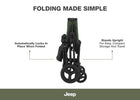 Black/Green (2378) 5-Jeep Evolve JXP All-Terrain 2-Seater Stroller Wagon