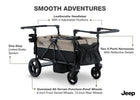Black and Tan (2473) 6-Jeep Wrangler Mojave All-Terrain 2-Seater+ Stroller Wagon with Built-In Standing Board