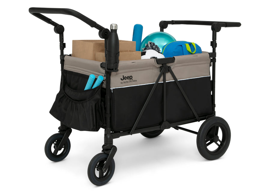 Black and Tan (2473) 4-Gladiator 4-Seater Stroller Wagon
