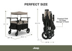Black and Tan (2473) 7-Gladiator 4-Seater Stroller Wagon