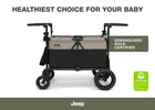 Black and Tan (2473) 4-Gladiator 4-Seater Stroller Wagon