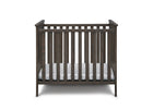 DCB: Rustic Grey (084) 4-Monterey Mini Crib with Mattress