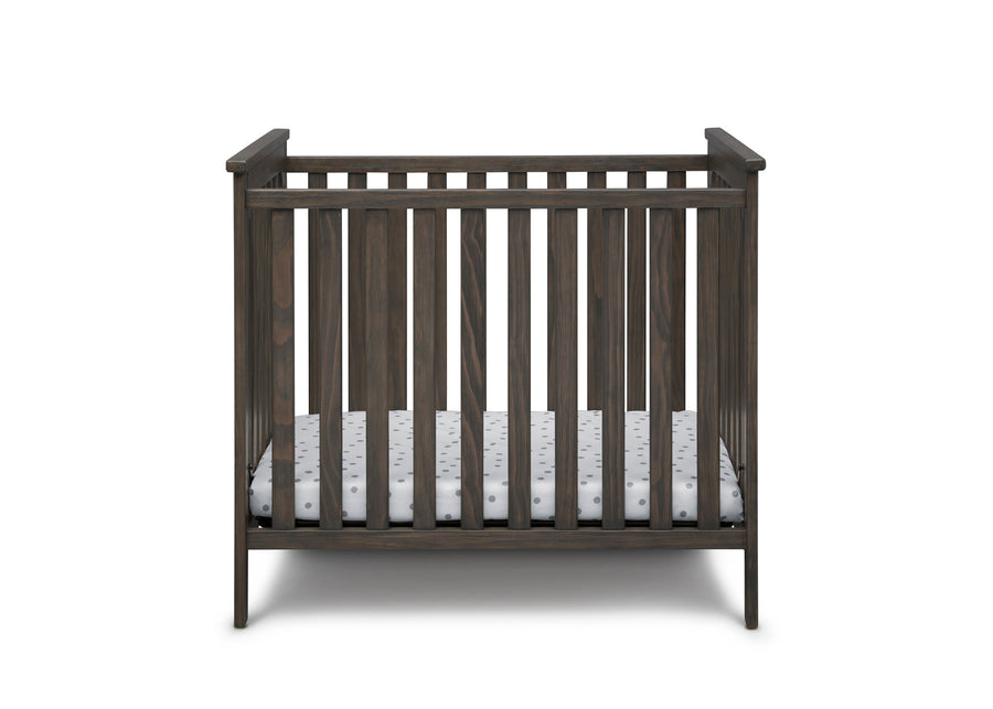 DCB: Rustic Grey (084) 4-Monterey Mini Crib with Mattress