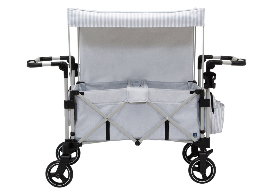 Collapsible outdoor wagon with a canopy on a white background 7-babyGap Explorer Deluxe Stroller Wagon