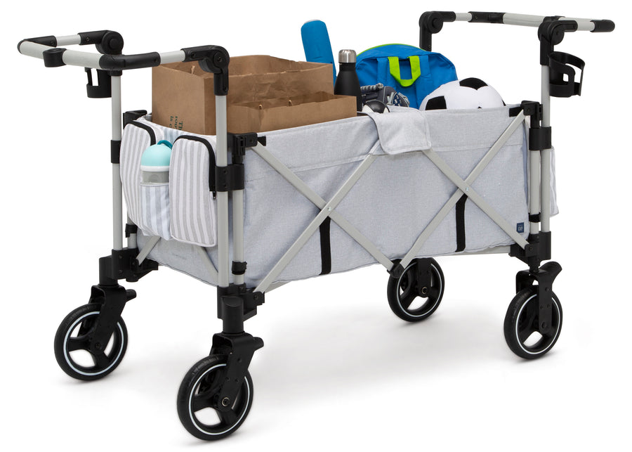 Collapsible folding cart with storage bag and items on a white background 13-babyGap Explorer Deluxe Stroller Wagon