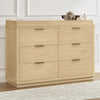 Forever 6 Drawer Dresser with Interlocking Drawers - Naturals Collection 40-Forever 6 Drawer Dresser with Interlocking Drawers - Naturals Collection