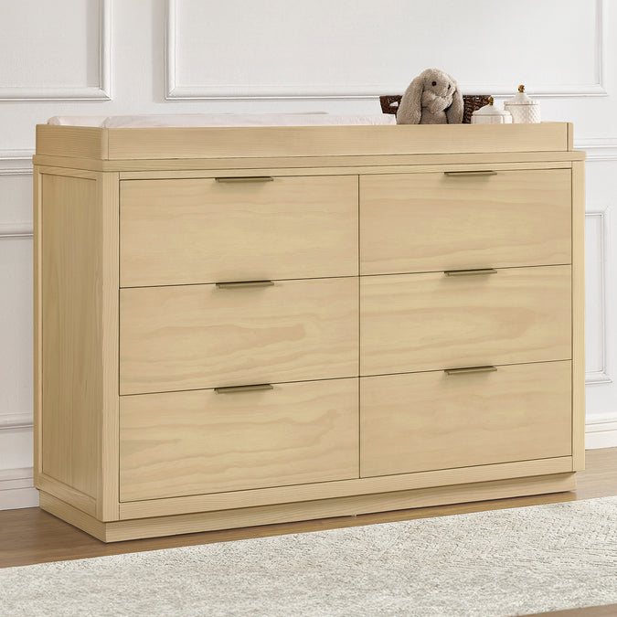 Forever 6 Drawer Dresser with Interlocking Drawers - Naturals Collection 40-Forever 6 Drawer Dresser with Interlocking Drawers - Naturals Collection