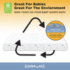 No Color (NO) 4-Simmons Kids® Quiet Nights Dual Sided Crib and Toddler Mattress