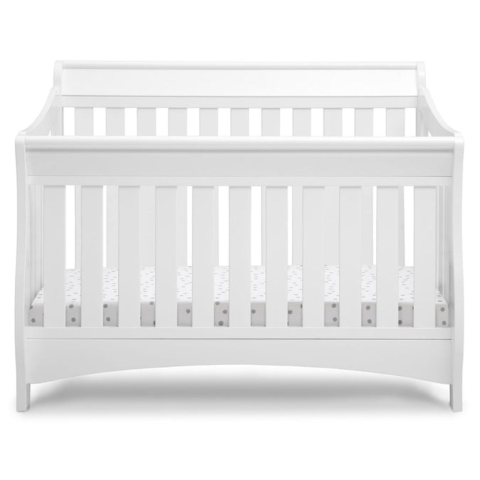 White crib on a white background 11-Bentley 'S' Series 4-in-1 Crib