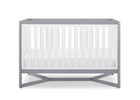 White with Grey (027) 9-Tribeca 4-in-1 Convertible Crib