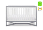 White with Grey (027) 2-Tribeca 4-in-1 Convertible Crib