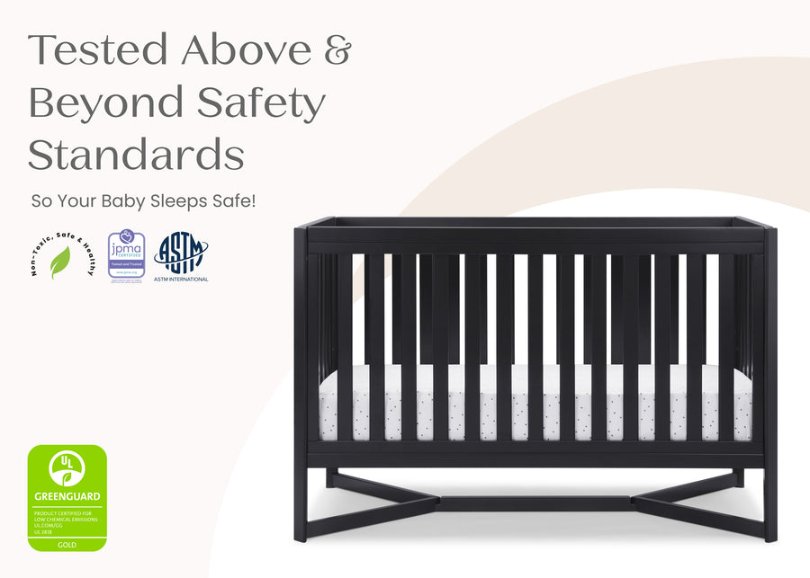Midnight Grey (1360) 25-Tribeca 4-in-1 Convertible Crib