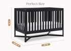 Midnight Grey (1360) 24-Tribeca 4-in-1 Convertible Crib