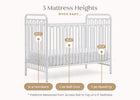 White (1309) 4-Darcy 4-in-1 Convertible Metal Crib
