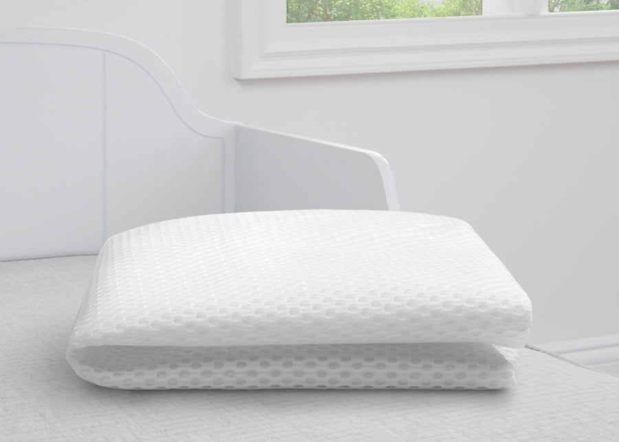 White (NO) 1-100% Breathable Crib Mattress Pad Cover