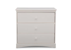 White (100) 12-Sutton 3 Drawer Dresser with Changing Top
