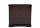 Espresso Java (645) 12-Sutton 3 Drawer Dresser with Changing Top