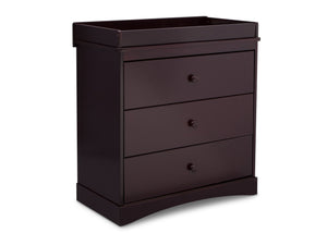 Espresso Java (645) 15-Sutton 3 Drawer Dresser with Changing Top