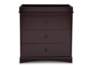Espresso Java (645) 16-Sutton 3 Drawer Dresser with Changing Top