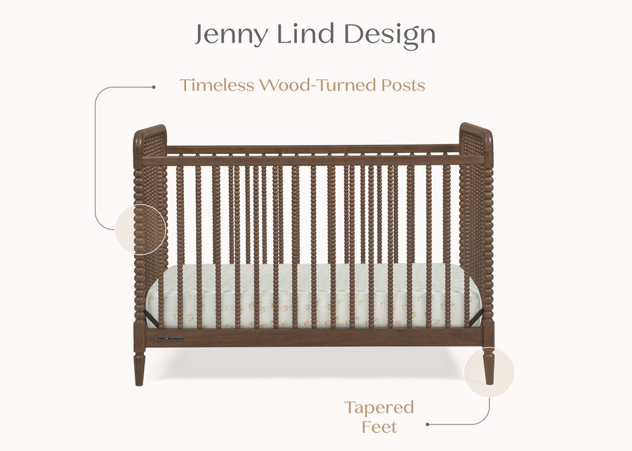 Teak Brown (1526) 19-Saint 4-in-1 Convertible Crib