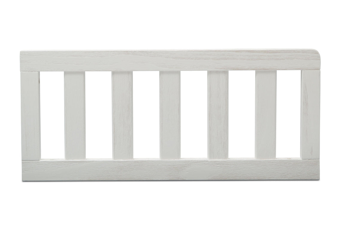 White wooden crib rail on a white background