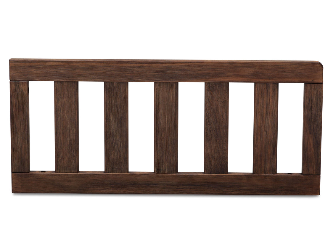 Wooden headboard with slatted design on a white background