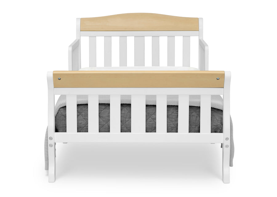 Bianca White with Natural (20804) 25-Canton Toddler Bed