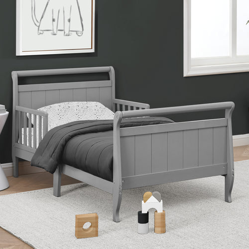 Wood Sleigh Toddler Bed