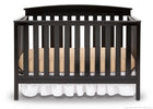 Black (001) 12-Gateway 4-in-1 Convertible Crib