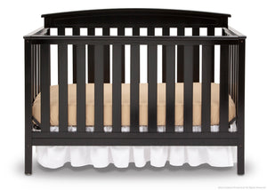 Black (001) 15-Gateway 4-in-1 Convertible Crib