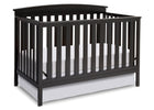 Black (001) 10-Gateway 4-in-1 Convertible Crib