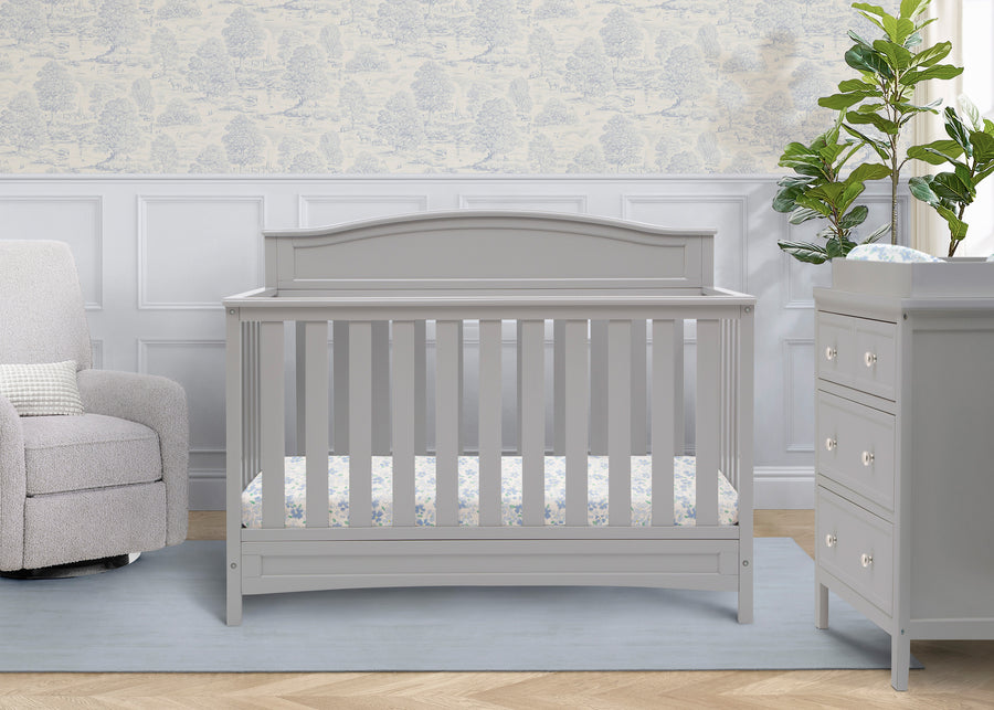 Grey (026) 9-Emery 4-in-1 Convertible Crib