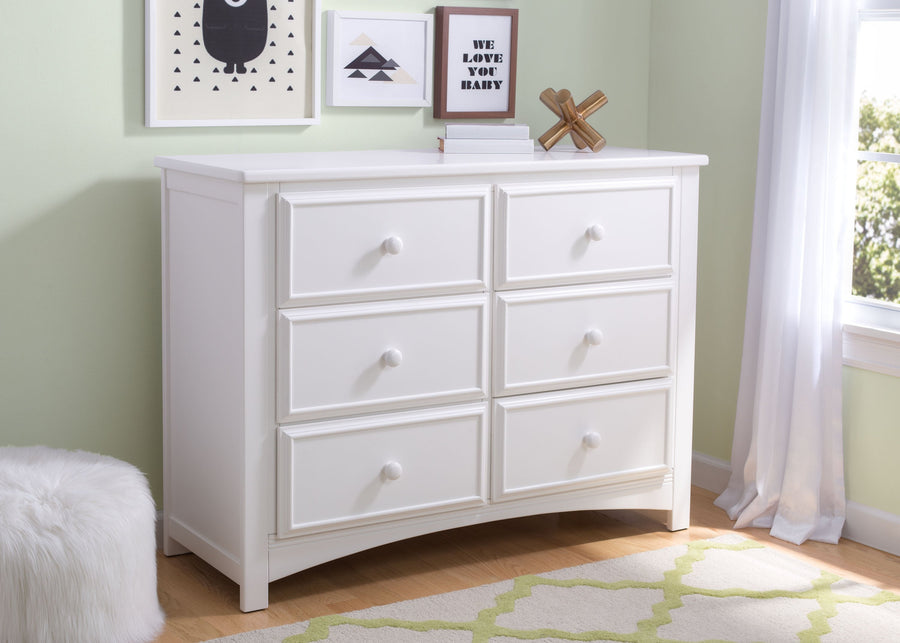 Bianca White (130) 6-Summit 6 Drawer Dresser