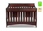 Wooden crib with a green and gold certification badge on a white background 24-Bentley 'S' Series 4-in-1 Crib