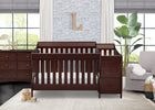 Black Cherry Espresso (607) 15-Bentley S Convertible Crib and Changer