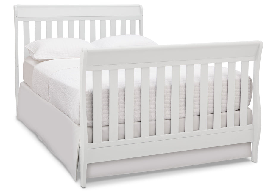 White (100) 12-Bentley S Convertible Crib and Changer