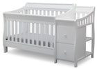 White (100) 14-Bentley S Convertible Crib and Changer