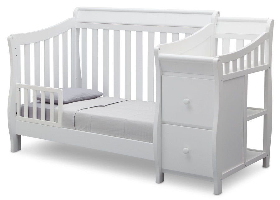 White (100) 10-Bentley S Convertible Crib and Changer