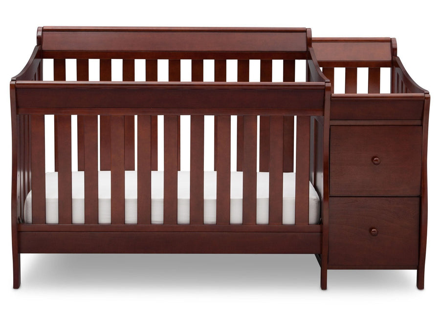 Black Cherry Espresso (607) 16-Bentley S Convertible Crib and Changer