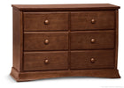 Chocolate (204) 9-Bentley 6 Drawer Dresser